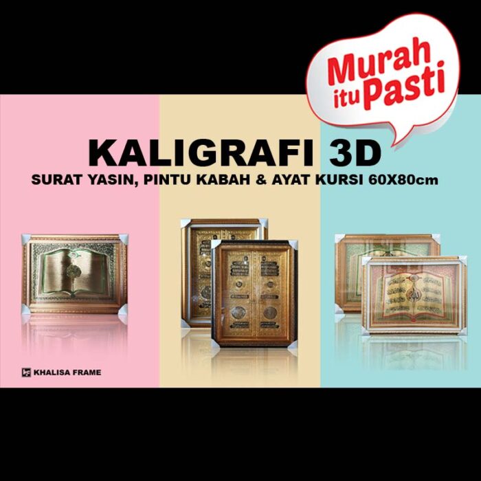 KF Kaligrafi 3D 60x80 cm